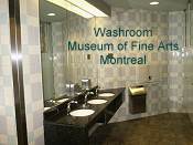 Washroom in the Museum of Fine Arts Montreal